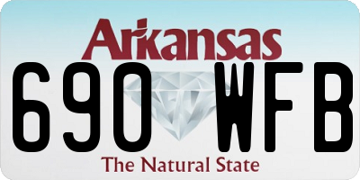 AR license plate 690WFB