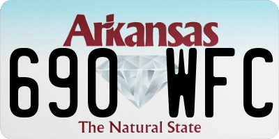 AR license plate 690WFC
