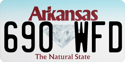 AR license plate 690WFD