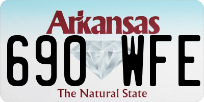 AR license plate 690WFE