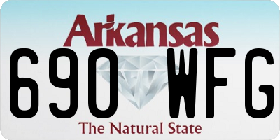 AR license plate 690WFG