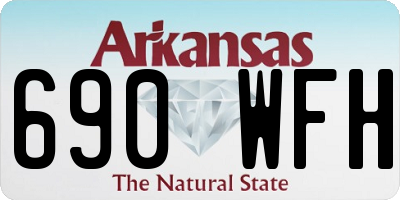 AR license plate 690WFH