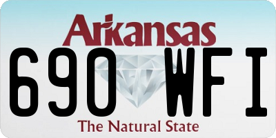 AR license plate 690WFI
