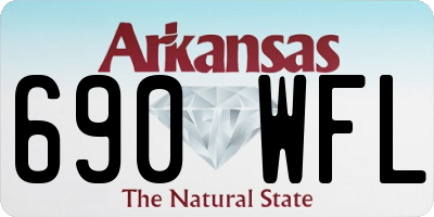 AR license plate 690WFL