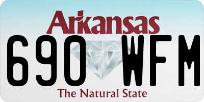 AR license plate 690WFM