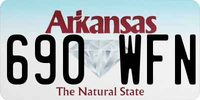 AR license plate 690WFN