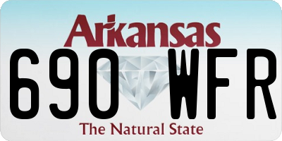 AR license plate 690WFR