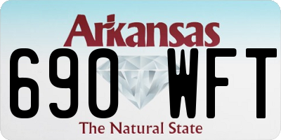 AR license plate 690WFT