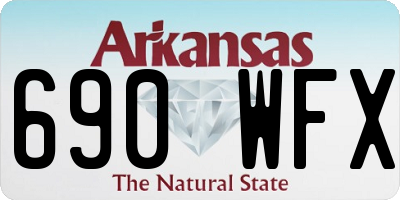 AR license plate 690WFX