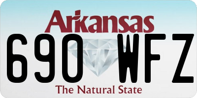 AR license plate 690WFZ