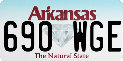 AR license plate 690WGE