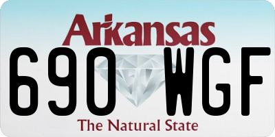 AR license plate 690WGF