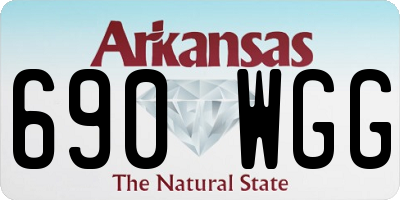 AR license plate 690WGG