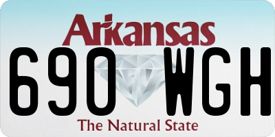 AR license plate 690WGH