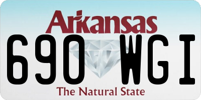 AR license plate 690WGI