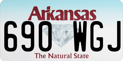 AR license plate 690WGJ
