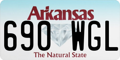 AR license plate 690WGL