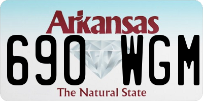 AR license plate 690WGM