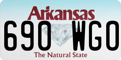 AR license plate 690WGO