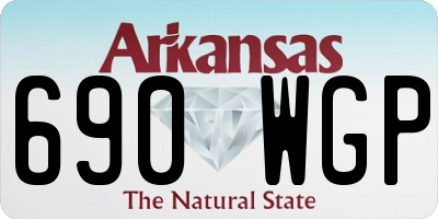 AR license plate 690WGP