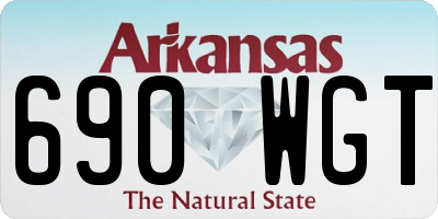 AR license plate 690WGT