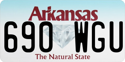 AR license plate 690WGU