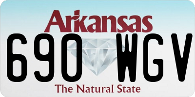 AR license plate 690WGV
