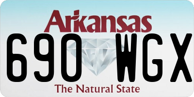 AR license plate 690WGX