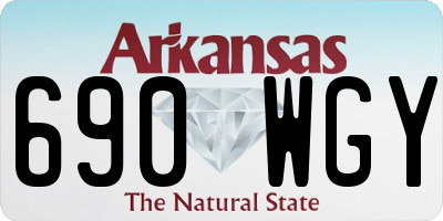 AR license plate 690WGY
