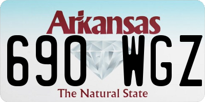 AR license plate 690WGZ