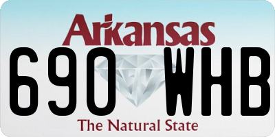 AR license plate 690WHB