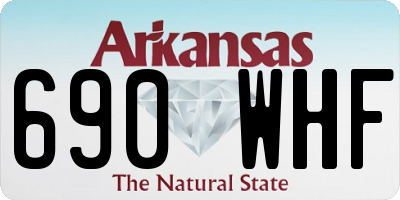 AR license plate 690WHF