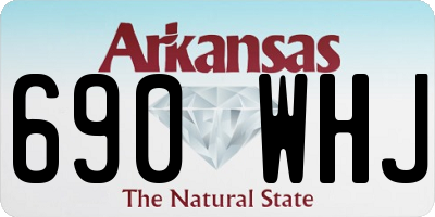 AR license plate 690WHJ