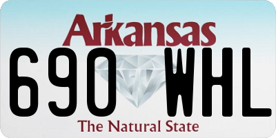 AR license plate 690WHL