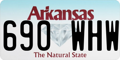 AR license plate 690WHW
