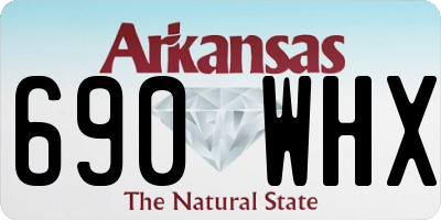 AR license plate 690WHX