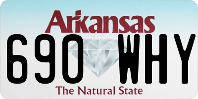AR license plate 690WHY
