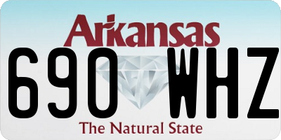 AR license plate 690WHZ