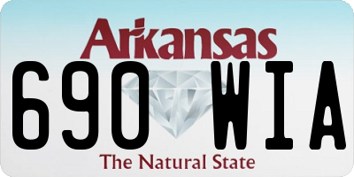 AR license plate 690WIA