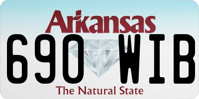 AR license plate 690WIB