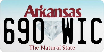 AR license plate 690WIC