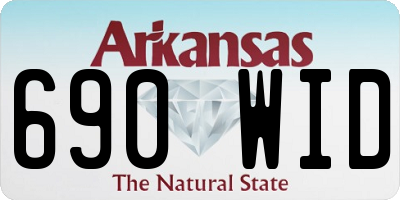 AR license plate 690WID