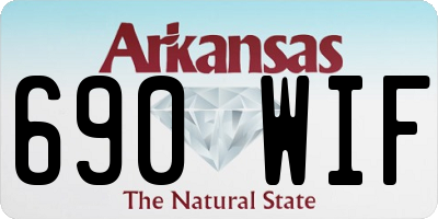AR license plate 690WIF