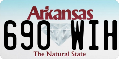 AR license plate 690WIH