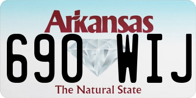 AR license plate 690WIJ