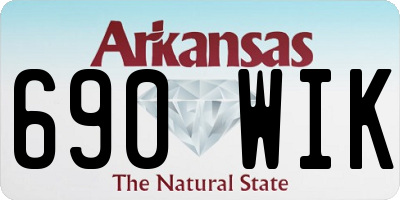 AR license plate 690WIK