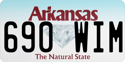 AR license plate 690WIM