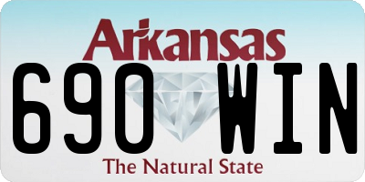 AR license plate 690WIN