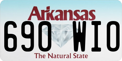 AR license plate 690WIO