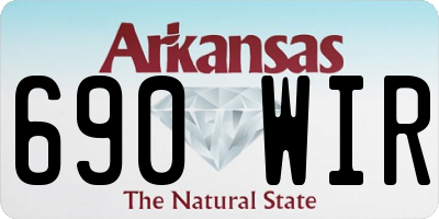 AR license plate 690WIR